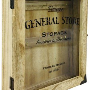 Rustic General Store Key Box Wooden